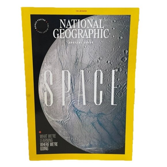 National Geographic October 2023 Space Night Sky Poster Back to the Moon Univers - Picture 1 of 12
